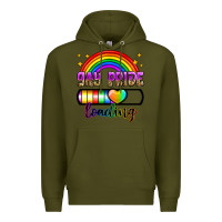 Army Green gay pride loading Premium Hoodie - Zillion Design Studio