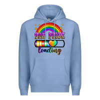 Colony Blue gay pride loading Premium Hoodie - Zillion Design Studio