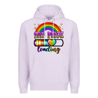 Lilac gay pride loading Premium Hoodie - Zillion Design Studio