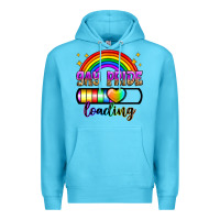 Ocean Blue gay pride loading Premium Hoodie - Zillion Design Studio