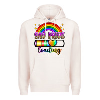 Pale Pink gay pride loading Premium Hoodie - Zillion Design Studio