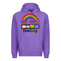 Purple gay pride loading Premium Hoodie - Zillion Design Studio