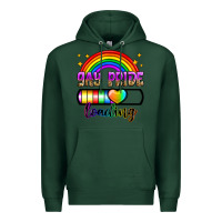 Sports Green gay pride loading Premium Hoodie - Zillion Design Studio