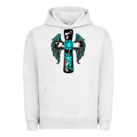 Pigment Lunar Rock cross faith gemstone wings Urban Hoodie - RanaPortraitStore