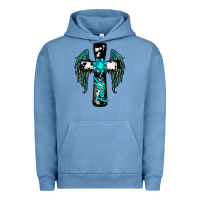 Cross Faith Gemstone Wings Urban Hoodie | Teevron