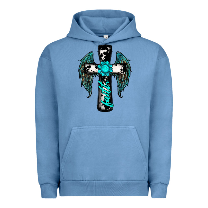 Cross Faith Gemstone Wings Urban Hoodie by RanaPortraitStore | Teevron