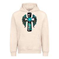 Sandshell cross faith gemstone wings Urban Hoodie - RanaPortraitStore