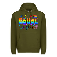 Army Green equal rights Premium Hoodie - Zillion Design Studio