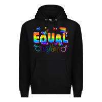 Black equal rights Premium Hoodie - Zillion Design Studio