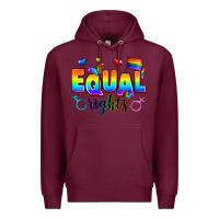 Burgundy equal rights Premium Hoodie - Zillion Design Studio