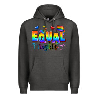Charcoal Heather equal rights Premium Hoodie - Zillion Design Studio