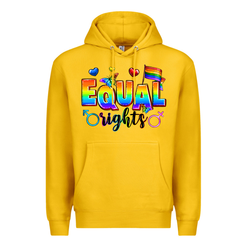 Equal Rights Premium Hoodie by Zillion Design Studio | Teevron