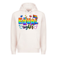 Pale Pink equal rights Premium Hoodie - Zillion Design Studio