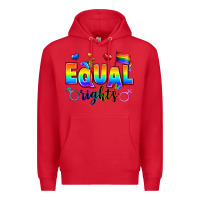 Red equal rights Premium Hoodie - Zillion Design Studio