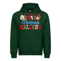 Forest Green busy raising ballers baseball Urban Hoodie - Zillion Design Studio