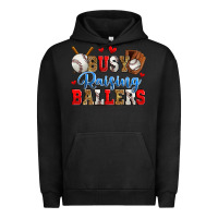 Pigment Black busy raising ballers baseball Urban Hoodie - Zillion Design Studio