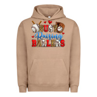 Pigment Burro busy raising ballers baseball Urban Hoodie - Zillion Design Studio