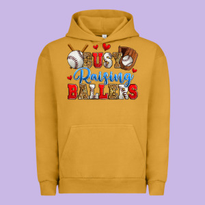 Busy Raising Ballers Baseball Urban Hoodie Designed By Zillion Design Studio