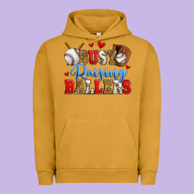 Busy Raising Ballers Baseball Urban Hoodie Designed By Zillion Design Studio