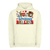 Pigment Pistachio busy raising ballers baseball Urban Hoodie - Zillion Design Studio