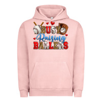 Pigment Salmon busy raising ballers baseball Urban Hoodie - Zillion Design Studio