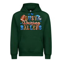 Forest Green busy raising ballers american football Urban Hoodie - Zillion Design Studio
