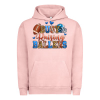 Pigment Salmon busy raising ballers american football Urban Hoodie - Zillion Design Studio