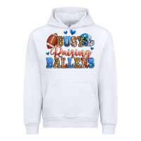 White busy raising ballers american football Urban Hoodie - Zillion Design Studio