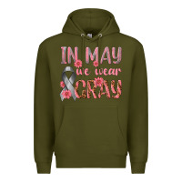 In May We Wear Gray Premium Hoodie | Teevron