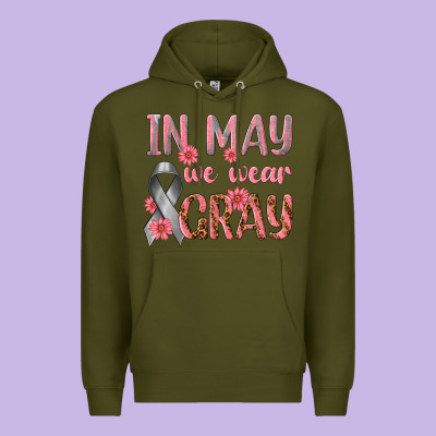 In May We Wear Gray Premium Hoodie Designed By Texasbilliewilder