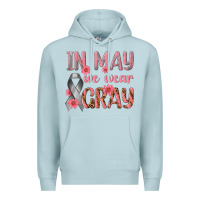 Blue Mist In May We Wear Gray Premium Hoodie - texasbilliewilder