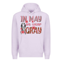 Lilac In May We Wear Gray Premium Hoodie - texasbilliewilder