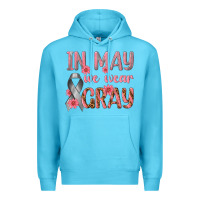 Ocean Blue In May We Wear Gray Premium Hoodie - texasbilliewilder
