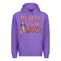 Purple In May We Wear Gray Premium Hoodie - texasbilliewilder