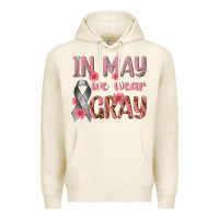 Tofu In May We Wear Gray Premium Hoodie - texasbilliewilder