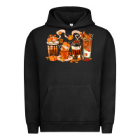 Pigment Black Fall Coffee Cups Urban Hoodie - texasbilliewilder