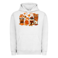 Pigment Lunar Rock Fall Coffee Cups Urban Hoodie - texasbilliewilder