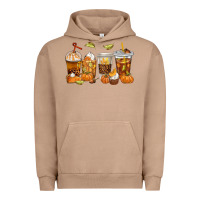 Pigment Burro Fall Coffee Cups Urban Hoodie - texasbilliewilder