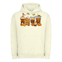 Pigment Pistachio Fall Coffee Cups Urban Hoodie - texasbilliewilder