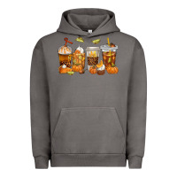 Pigment Tornado Fall Coffee Cups Urban Hoodie - texasbilliewilder