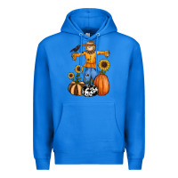 True Royal pumpkin sunflower fall scarecrow Premium Hoodie - RanaPortraitStore