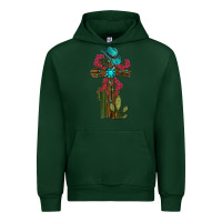Forest Green cross gemstone cactus roses cowboy hat Urban Hoodie - RanaPortraitStore