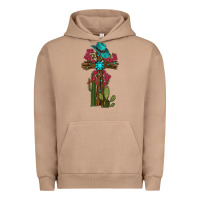 Pigment Burro cross gemstone cactus roses cowboy hat Urban Hoodie - RanaPortraitStore