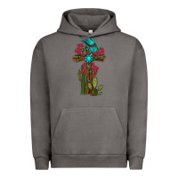 Pigment Tornado cross gemstone cactus roses cowboy hat Urban Hoodie - RanaPortraitStore