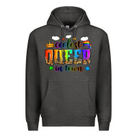 Charcoal Heather coolest queer in town Premium Hoodie - Zillion Design Studio