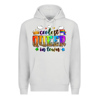 Dove Grey coolest queer in town Premium Hoodie - Zillion Design Studio