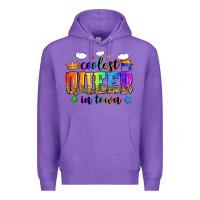 Purple coolest queer in town Premium Hoodie - Zillion Design Studio