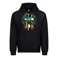 Black cross gemstone wings Urban Hoodie - RanaPortraitStore