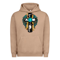 Pigment Burro cross gemstone wings Urban Hoodie - RanaPortraitStore