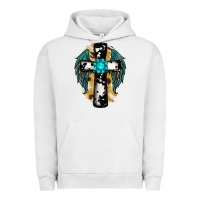 Pigment Lunar Rock cross gemstone wings Urban Hoodie - RanaPortraitStore
